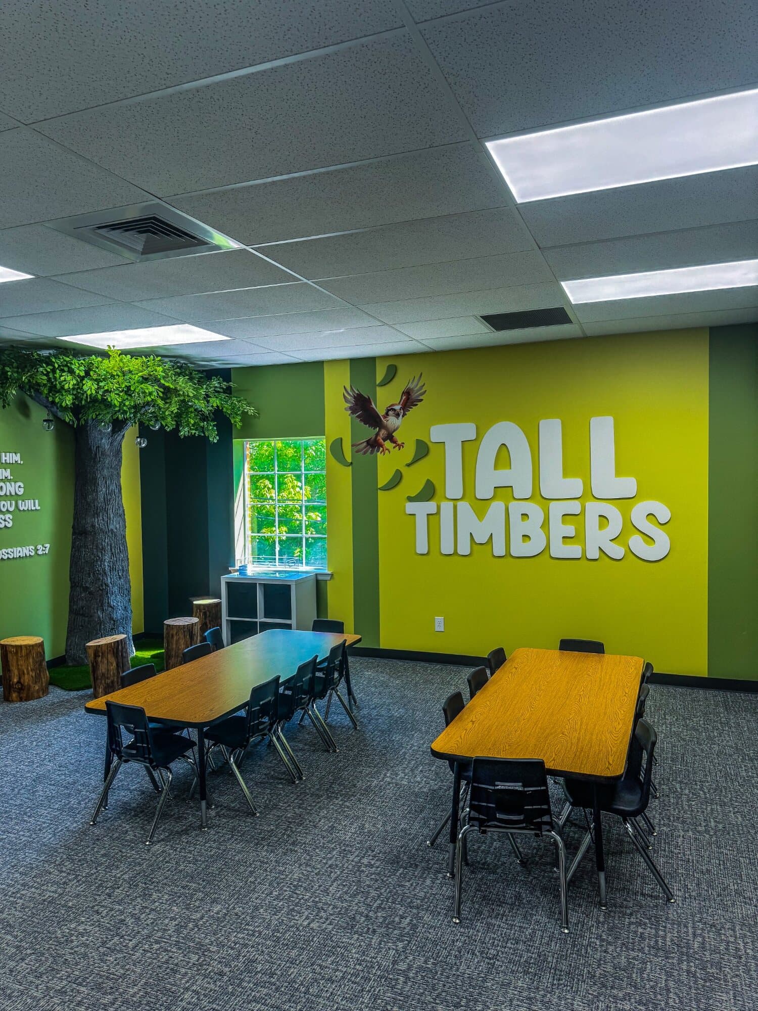 Tall Timbers classroom at Faith Roots