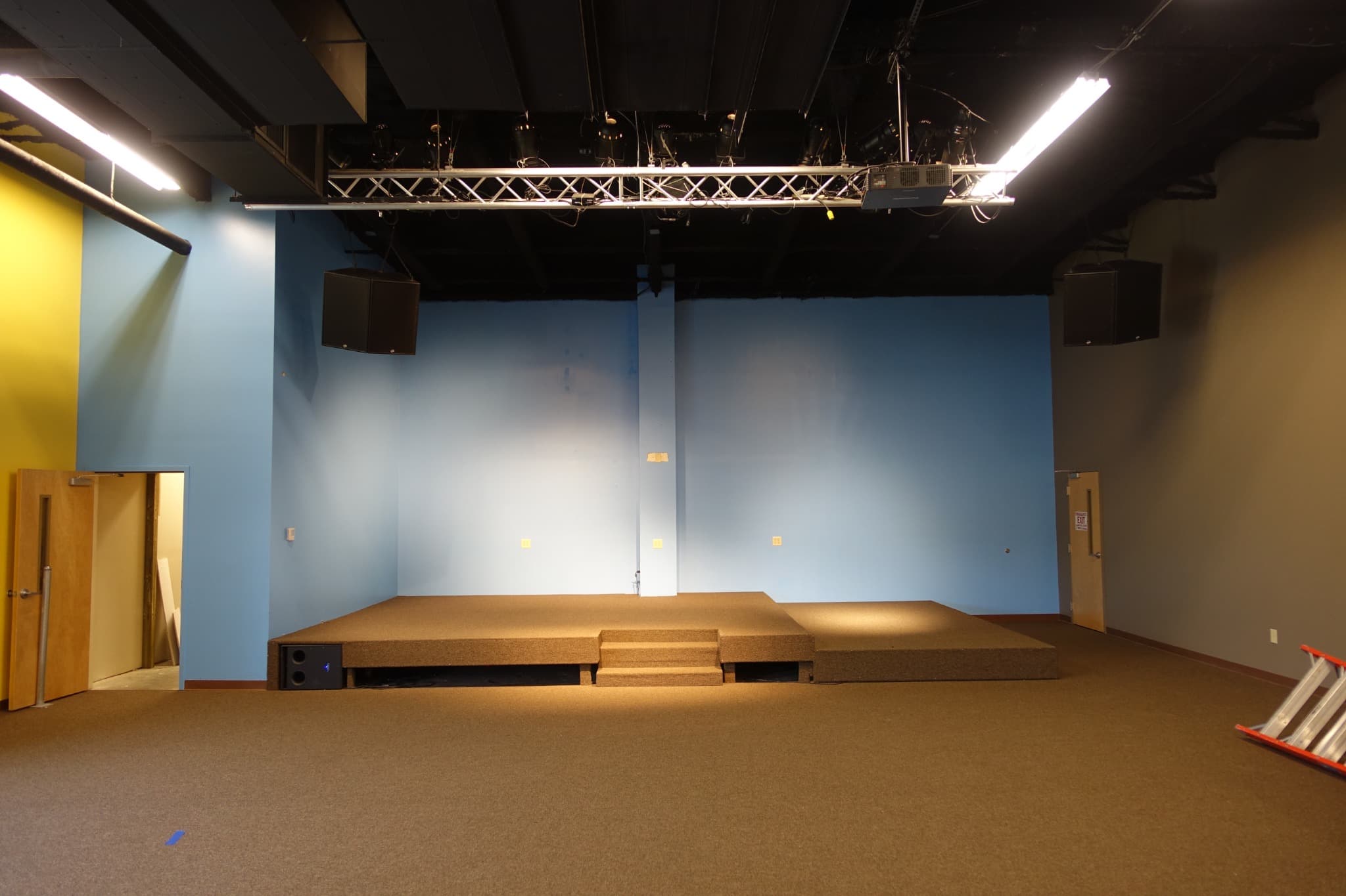Pleasant Garden stage before theming