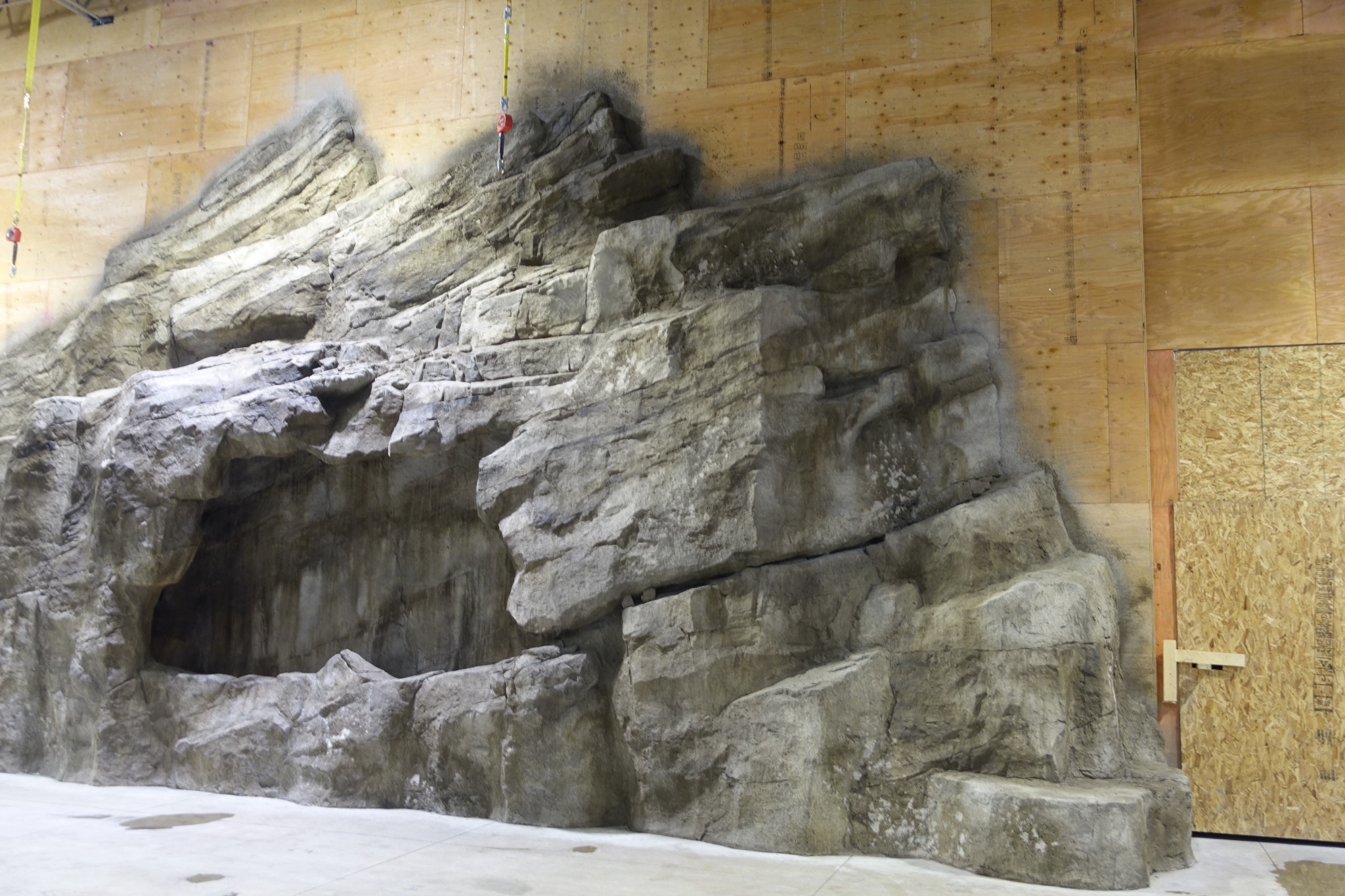 Finished Zeigler Motorsports sculpted rock feature