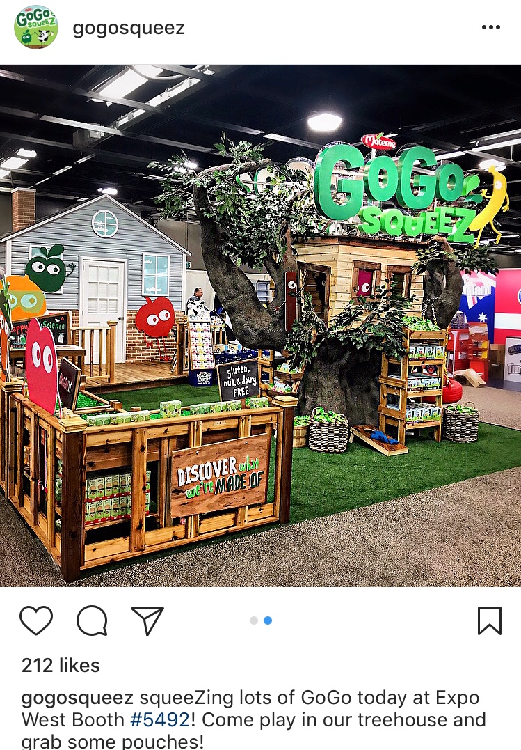 GoGo Squeeze Expo Booth